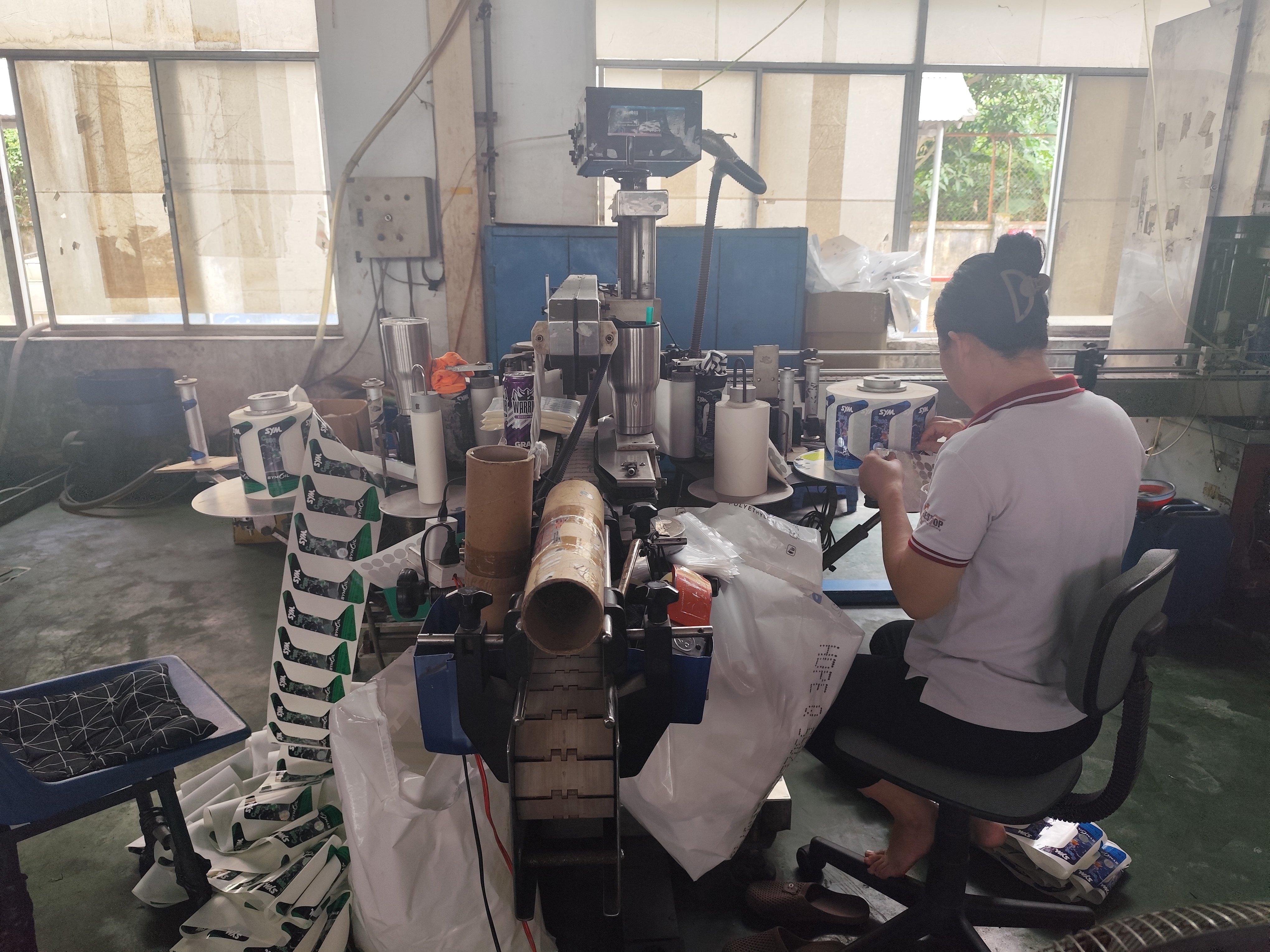 Label printing machine